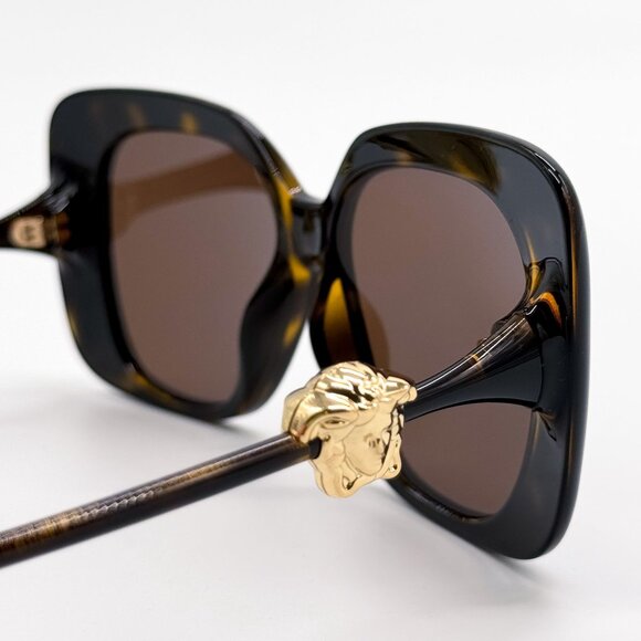 NEW VERSACE SUNGLASSES VE4499U 108/73 HAVANA WOMEN EYEWEAR MOD 4499U 108/73 main image 2